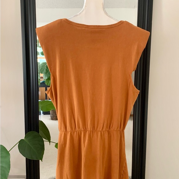 NEW Anthropologie L-SPACE Toasted Cocconut Front Tie Dress - Picture 3 of 5